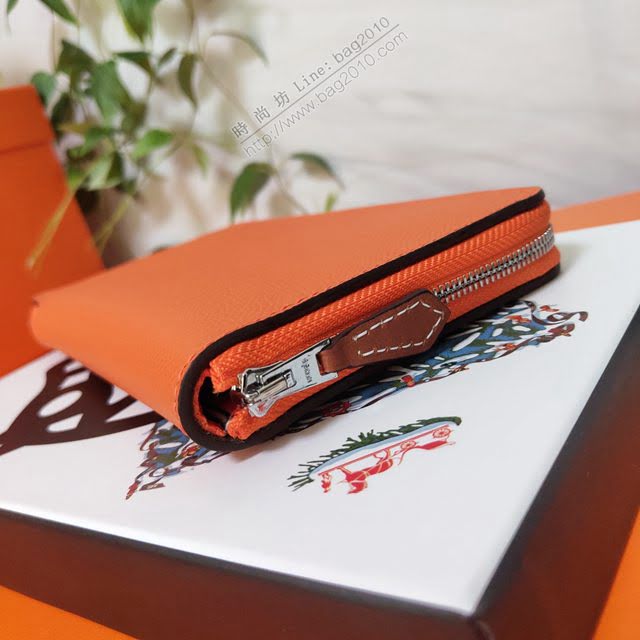 Hermes女包 愛馬仕拉鏈錢包 外進口Epsom皮 Hermes2020新款女錢包  am2041